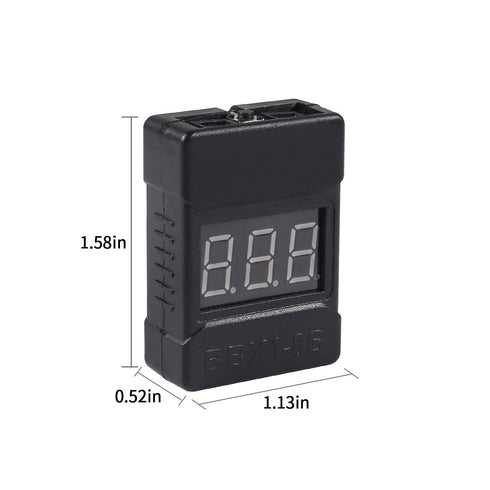 Lipo Battery Checker, 6 Pack RC Lipo Voltage Detector with Low Voltage Buzzer Alarm and LED Indicator