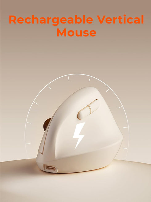 DAREU Hands,2.4GHz Strain,3 Ergonomic Vertical Wireless Mouse for Small / BT Optical Vertical Mice with Ergo Design