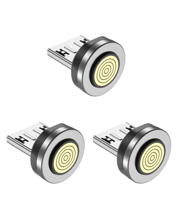 9 Pins Magnetic Charging Cable Tips Connectors for Micro Android Devices, Fast Charging (3 Pack), Magnetic Phone Cable