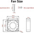 Aokin Cooling Fan for Raspberry Pi, DC 5V/3.3V Brushless CPU Cooling Fan with Screws, 4 Pack for Raspberry Pi Models