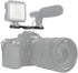 NICEYRIG Dual Cold Shoe Mount Flash LED Light Microphone Vlog Extension Bracket with Shoe Mount, 1/4 Thread for DSLR