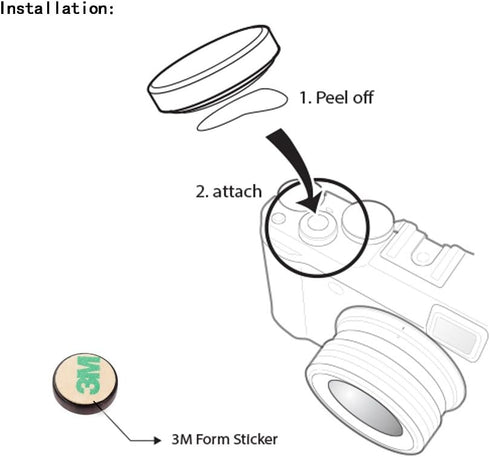 Wood Soft Shutter Release Button Sticker Compatible with Sony A7RIII A7II A7III A7RII RX100 V IV III II A6000 A6300