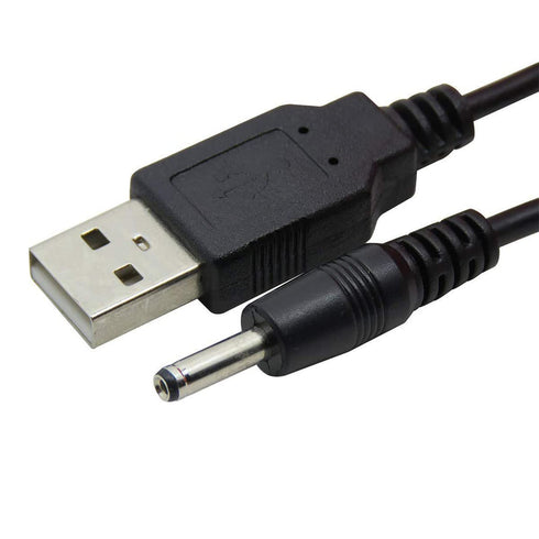 USB to DC 3.5mm Cable, 1m/3.3ft 5V DC Power Cord USB Male to DC 3.5mm x 1.35mm Male Barrel Jack Plug Adapter Connector