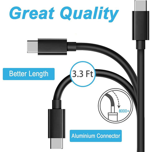 Charger for Samsung TV Remote, Replacement USB C Charging Cable for Samsung Smart TV Remote, 3.3FT