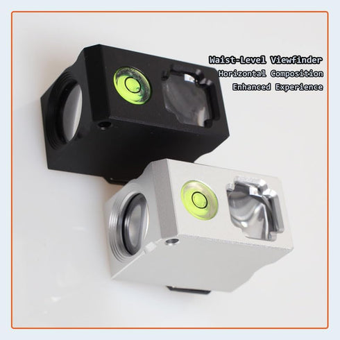 MsCalido Universal Camera Metal Viewfinder, Waist-Level, Hot/Cold Shoe Interface, Film Camera Compatible (Plastic