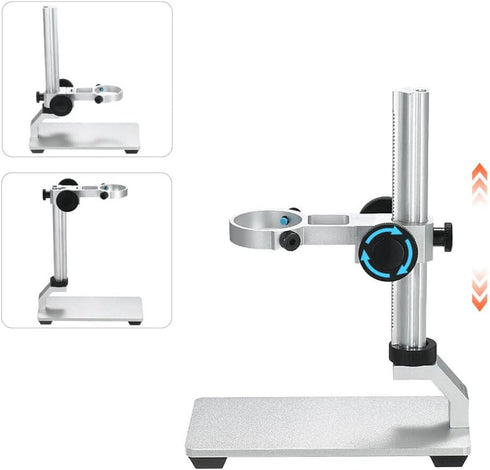 Ninyoon Universal Microscope Stand Pro, Stable Aluminum Alloy Base Holder for Max Diameter 1.4" USB Digital Microscope