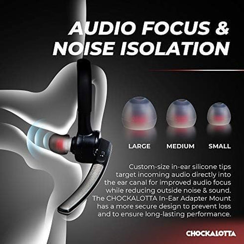 1-Pack in-Ear Tip Adapter Mount for Plantronics Poly Voyager 5200 & Voyager Legend Headset, Includes 3 Silicone Ear Tips