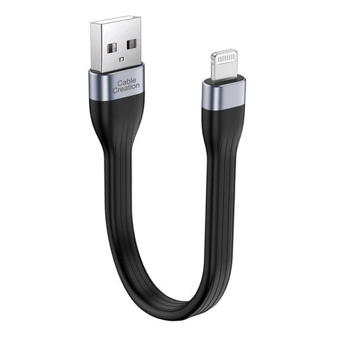 Shop CableCreation MFi Certified 15 cm USB to Lightning Cable for iPhone 14/13/12/11/X/8/7/6S/SE & iPad Fast Charging.