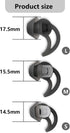 Silicone Replacement Earbud Tips, Compatible with Bose QC20 QC20i SoundSport, 3 Pairs Earbud Rubber Tips