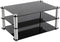 KGUSS Mini Audio Component Rack, Black Acrylic 2-Layer Rack for HiFi Audio Equipment