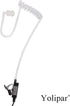 New HD-Mic Single-Wire Earpiece Surveillance Kit Compatible with Retevis BaoFeng, BTECH, Kenwood, Arcshell AR-5 Walkie Talkie with PTT Mic Tansparent Acoustic Tube Headset Accessories