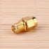 SMA Female to RP-SMA Male Jack Adapter, 50ohm, Pure Brass, Antenna Coaxial, 4 Pack