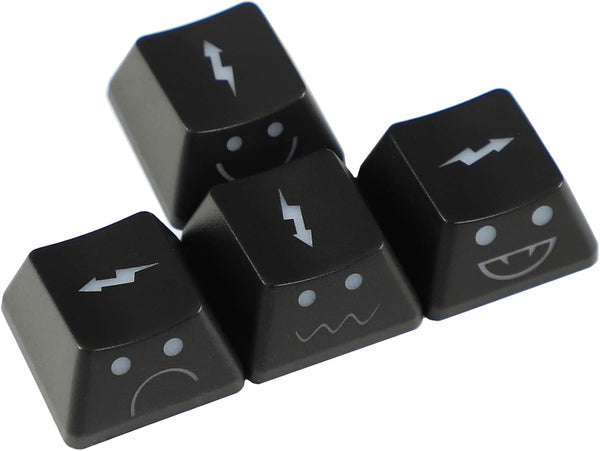 1.6mm Thickness WASD Arrow Replacement Keycaps, Lightning Baby Shine Through Keycaps OEM Profile for MX Mechanical