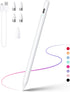 Active Stylus Pen, Rechargeable Stylus for iOS & Android Touchscreens, Dual Touch Screen Pencil, 16.5CM, White
