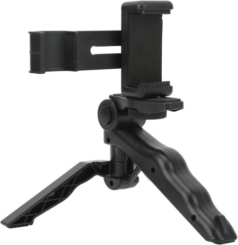 FOSA Tripod Phone Mount Holder, Portable Aluminum Alloy Selfie Stick Phone Tripod Compatible with Camcorder, Folding