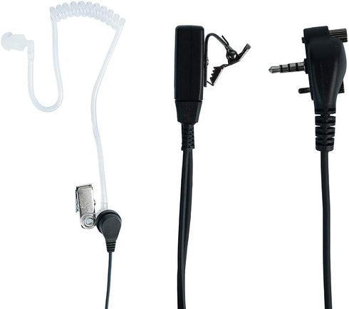 Vx-261 Earpiece Headset with Mic for Motorola Vertex Standard VX-231, VX-351 Walkie Talkie 2 Way Radio - Black