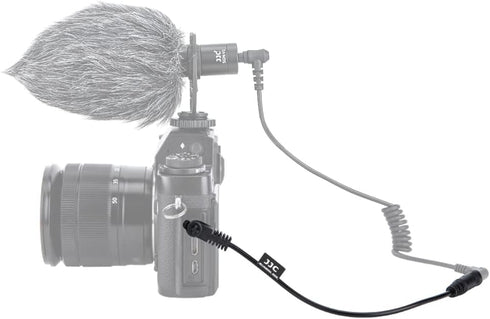 JJC 3.5mm Female to 2.5mm Male Microphone Audio Cable Mic Adapter for Fuji Fujifilm X-T30 II, X-T30, X-T20, X-T10,