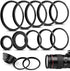 10 Pieces Metal Step-Up Adapter Rings Kit, Lens Filter Stepping Adapter Rings Set for DSLR Camera