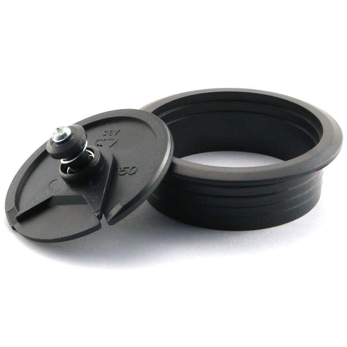 HJ Garden 2pcs Desk Wire Cord Cable Grommets, 2.8"L x 2.8"W Hole Cover for Office PC Cable Organizer, Black