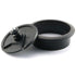 HJ Garden 2pcs Desk Wire Cord Cable Grommets, 2.8"L x 2.8"W Hole Cover for Office PC Cable Organizer, Black