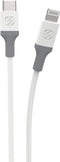 Scosche Ci44WG-SP 4-ft Lightning Charge & Sync Cable, MFI Certified, for All Lightning Devices - White/Gray