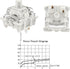 DRAOZA Gateron G White Pro 3.0 Switches, 5-Pin Pre Lubed RGB SMD Linear Switches for MX Gaming Keyboard (72PCS)