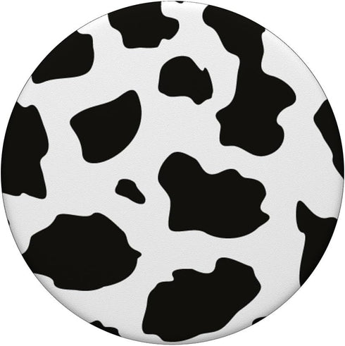 Black and White Cow Print Cute Design for Boys Teen Girls Standard PopSockets PopGrip