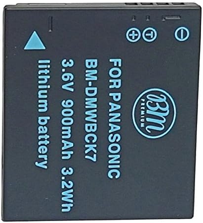 Pack of 2 DMW-BCK7 Batteries for Panasonic Lumix DMC-FH25, FH27, FP5, FP7, FS16, FS18, FS22, FS35, FS37, DMC-S1, DMC-S2, DMC-S3, DMC-SZ1, DMC-SZ5, DMC-SZ7, DMC-TS20, DMC-TS25, DMC-TS30 Digital Camera