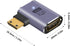 Poyiccot Mini HDMI to HDMI Adapter 8K, 90 Degree Mini-HDMI 2.1 Converter with 48Gbps Compatibility