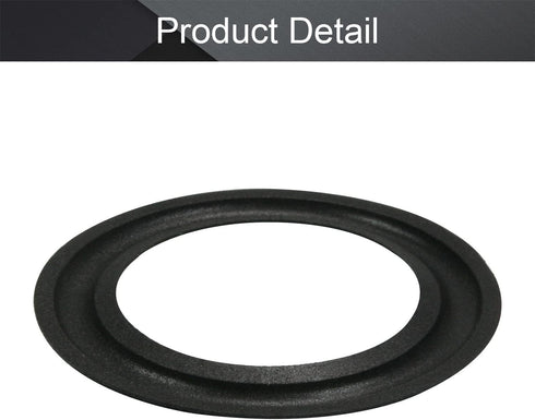 Fielect 2Pcs 3.5inch Foam Speaker Edge Surround Rings Replacement Kit for Speaker Repair, Black