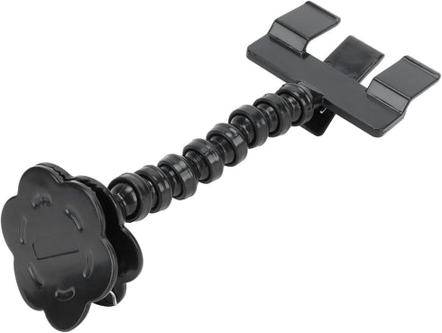 Dpofirs Flexible Pet Selfie Stick with Flower Clamp for Cats and Dogs - Adjustable Phone Bracket (Black)