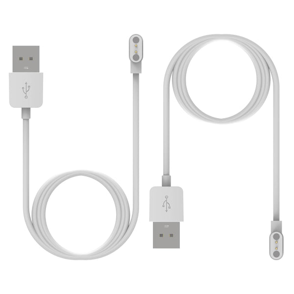 Replacement Charger for SKG V7 Pro / V7 Watch, 1.9ft USB Magnetic Charging Cord (White&White)