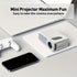 Amovfilm Mini Portable Mini Projector - HD Pico LED Projector Home Theater, Party & Outdoor Movies with HDMI/USB/AV