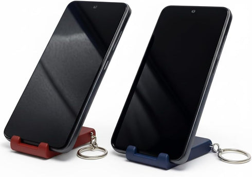 Generic 2 (2 (2, Foldable Phone Stand with Keychain Made in America - Mini Portable Cell Phone Stand for Travel, Desk