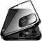 HENGHUI iPhone 15 Pro Max Magnetic Case: Lockable Glass, 360 Full Body, Camera Lens & Screen Protectors, Clear Black