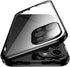 HENGHUI iPhone 15 Pro Max Magnetic Case: Lockable Glass, 360 Full Body, Camera Lens & Screen Protectors, Clear Black