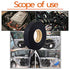 Ergonflow (19MM 25M)(2 Automotive Wiring Harness Cloth Tape High Temp Wire Harness Wrapping Tape, Black Adhesive Fabric