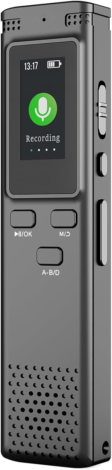 ZIZEV Digital Voice Recorder, 0.96in TFT Color Screen Portable Audio Recording Device with