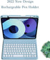 Keyboard Case Mouse for iPad 10th Generation 2022, Cute Round Keys Detachable Bluetooth Keyboard Slim Smart Cover