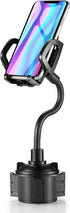 YUHENG Car Cup Holder Phone Mount with 360° Rotation Adjustable Gooseneck for All Smartphones