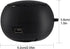 Portable Mini Speaker with 3.5mm Aux Jack, Loud Bass Speaker for Smartphone, Retractable Mobile Line-in Speaker for