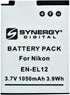 Synergy Digital SDENEL12 Lithium-Ion Battery, Rechargeable Ultra High Capacity (3.7V 1050 mAh), Replacement for Nikon