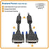 Tripp Lite DVI-I Dual Link Digital and Analog Monitor Cable (DVI-I M/M), 6-ft., 2560 x 1600, Black (P560-006-DLI)