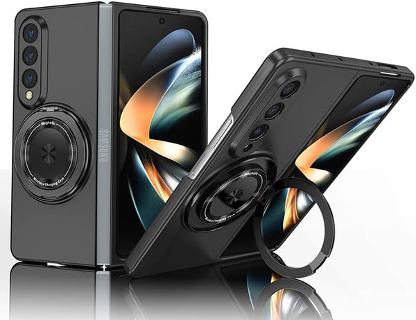 Magnetic Galaxy Z Fold 3 5G Case - Lightweight, Slim Fit Drop Protection, Shockproof Cover, Black