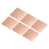 MECCANIXITY Thermal Conductive Copper Pad Shim 20mm x 20mm x 0.3mm, Heat Sink for Electronic Chip Cooling, Pack of 6