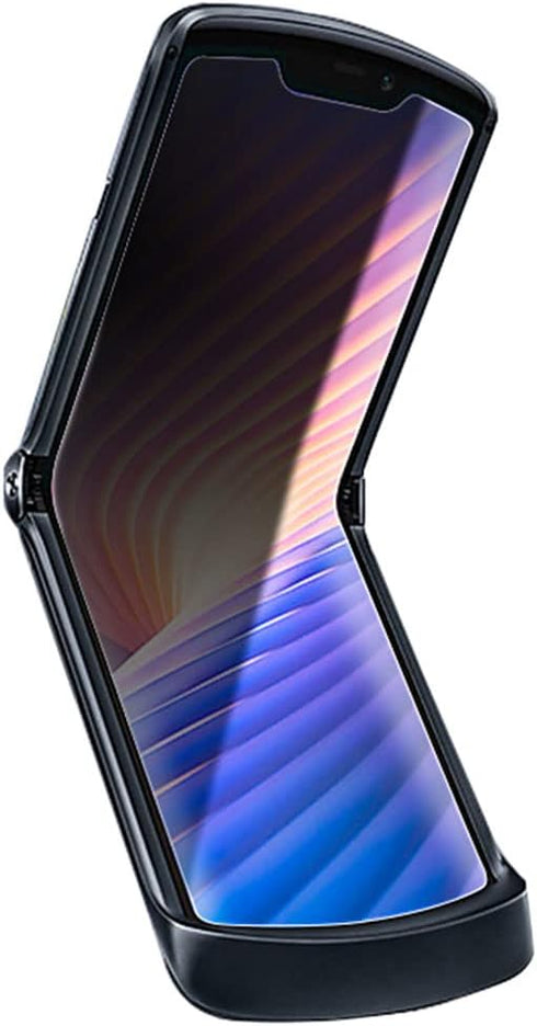 2 Pack Privacy Screen Protector for Motorola Razr 5G 2020, Anti-peep Soft Outside + Inside Screen Protector Scratch