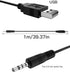Luventg 3.5mm Cable,3.5mm MP3,Headphones,Speakers,Voice 3.5mm Port(3.3 ft)(1) USB Charger Male AUX Audio Jack to USB