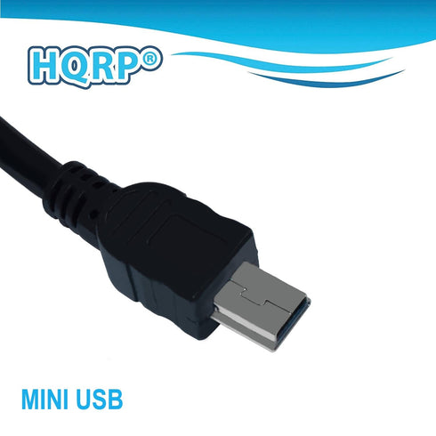 6ft HDR-XR101 HDR-XR150 HDR-XR200 HDR-XR200V HQRP Long USB to Mini USB Cable Compatible with Sony Handycam Camcorder