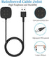 Threeeggs Compatible with Fitbit Versa 3 Charger - USB Charging Cable Dock for Versa 4 Sense 1/2 Smartwatch