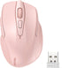 TECKNET Wireless Mouse, 2.4GHz Ergonomic Computer Mouse, Portable Cordless Mice for Laptop, 6 Buttons USB Mouse - Pink